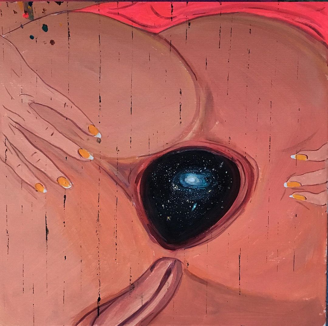 1080x1072, 162 Kb / жопа, космос, галактика, рисунок