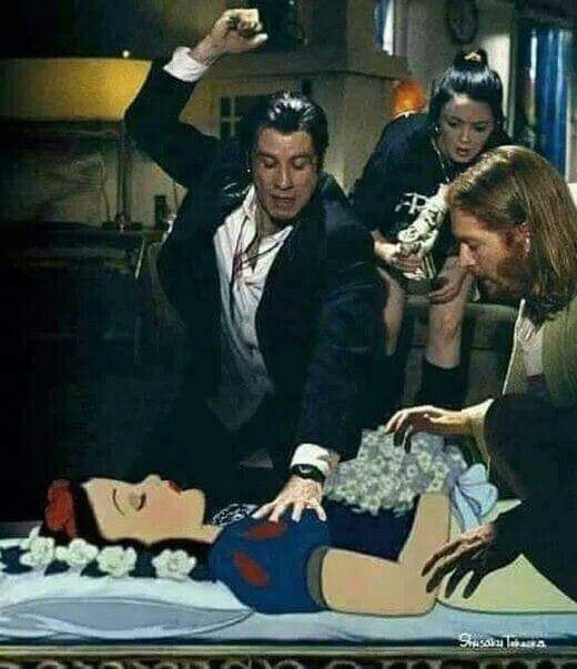 520x603, 65 Kb / криминальное чтиво, траволта, спящая красавица