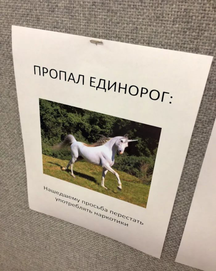 700x879, 244 Kb / единорог, наркоманы, объявление, пропажа