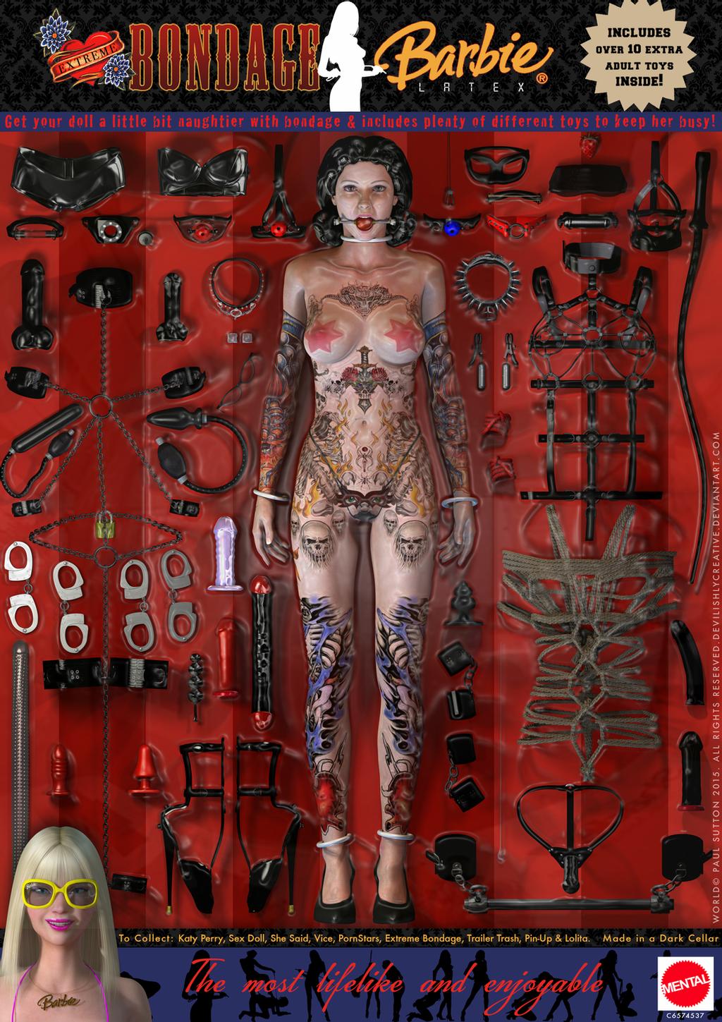 1024x1449, 246 Kb / barbie, барби, игрушка, кукла, набор, бондаж