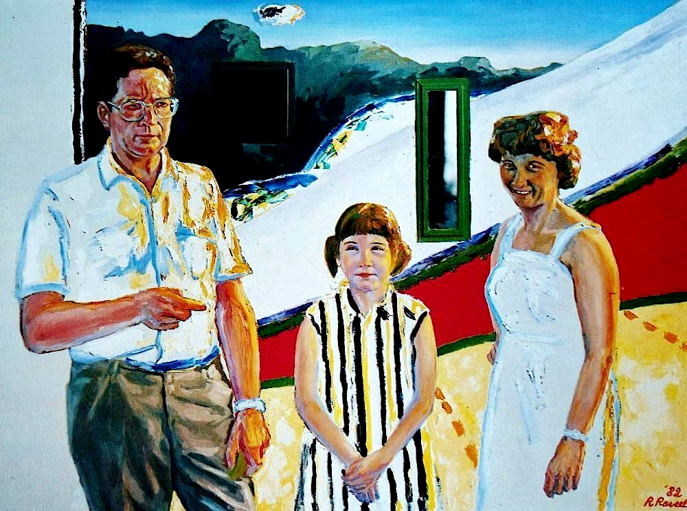 1000x744, 271 Kb / семья, лица, рисунок, Happy family, Roger Raveel