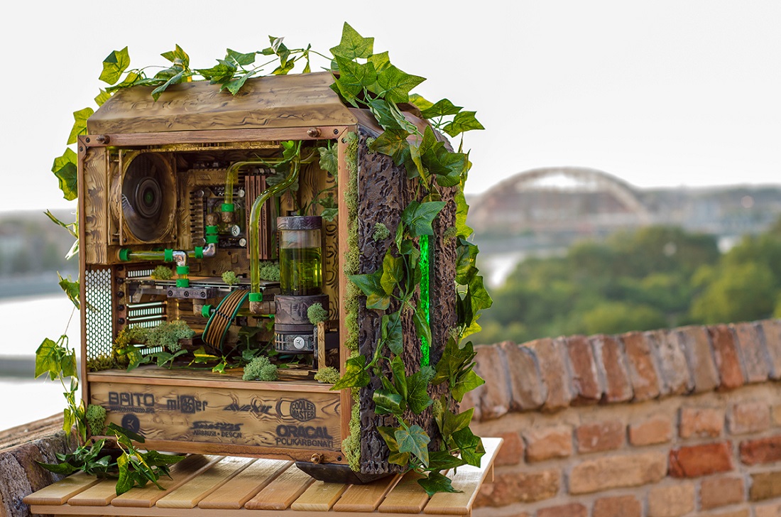 1100x728, 288 Kb / Системный блок, кирпич, река, мост, orakal