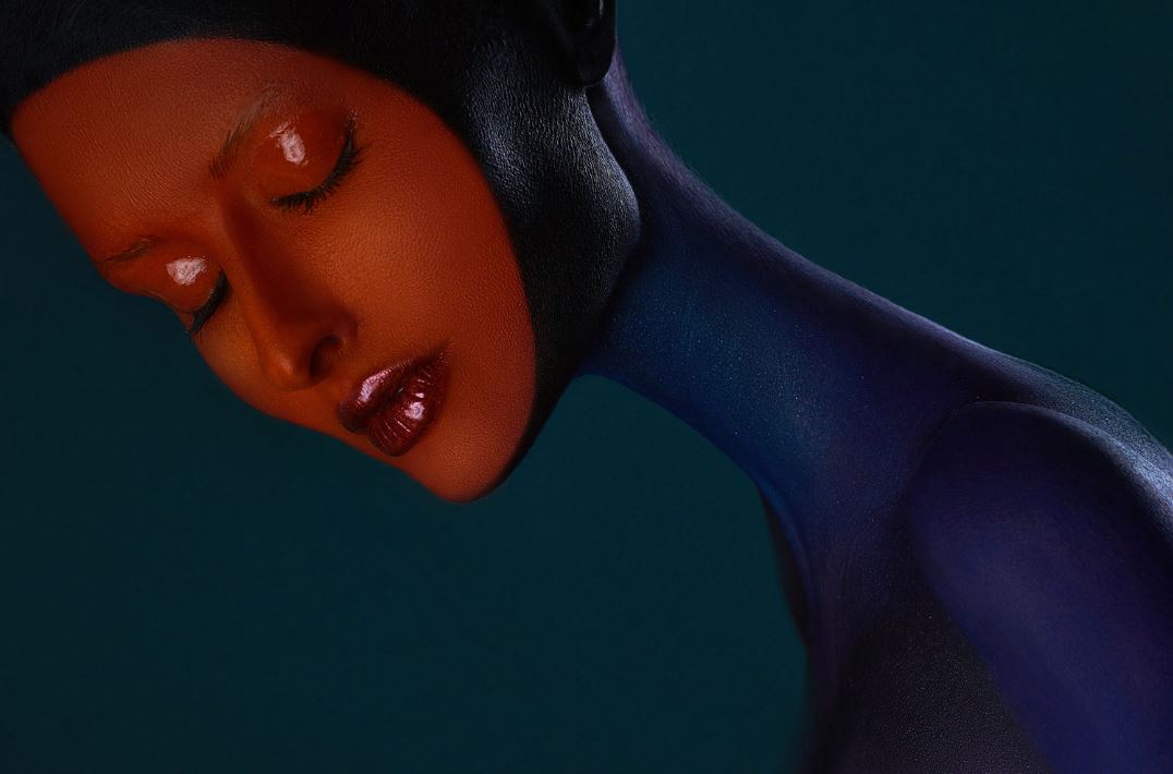 1076x710, 61 Kb / бодиарт, длинношеее