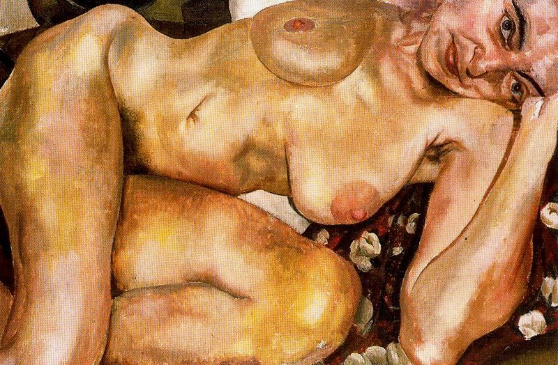 800x524, 134 Kb / голая, тётя, взгляд, рисунок, Stanley Spencer, Nude, Patricia Preece