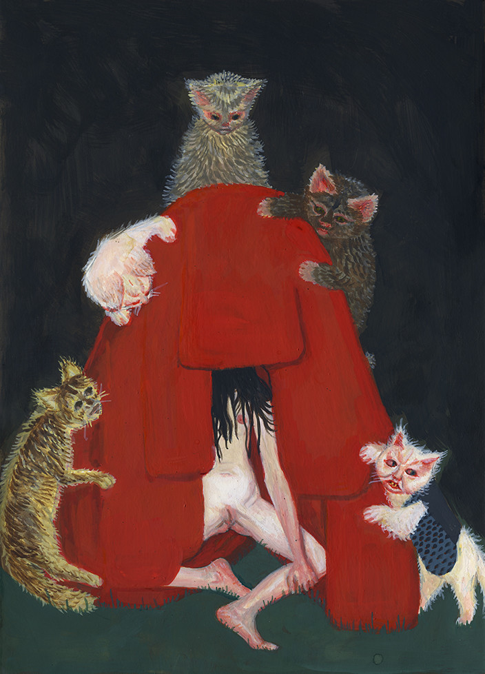 704x978, 173 Kb / палатка, пизда, коты, рисунок