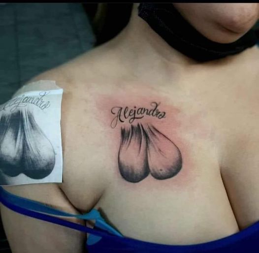 526x514, 27 Kb / девка, тату, мошонка, яйца, Алехандро