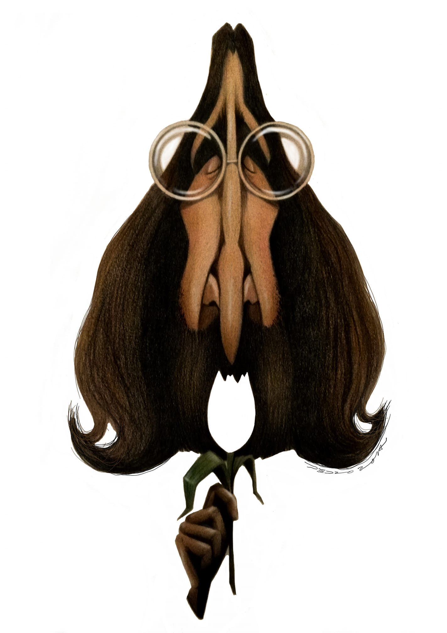 1424x2015, 193 Kb / Pedro Silva, John Lennon, Джон Леннон, Битлз, шарж