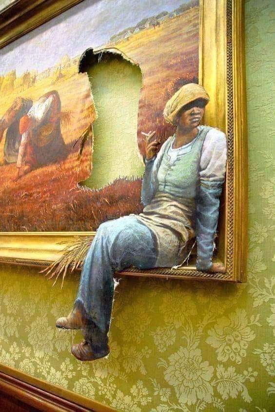 564x843, 79 Kb / Картина, рама, холст, перекур