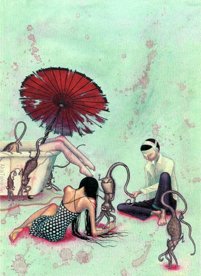 693x950, 132 Kb / зонтик, рисунок