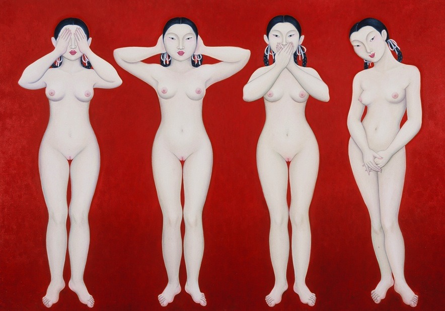 884x619, 117 Kb / азиатки, рисунок, не дам