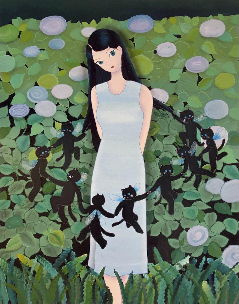 954x1216, 290 Kb / девка, рисунок