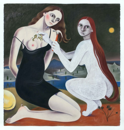 500x526, 82 Kb / волосы, в жопе, рисунок, девки