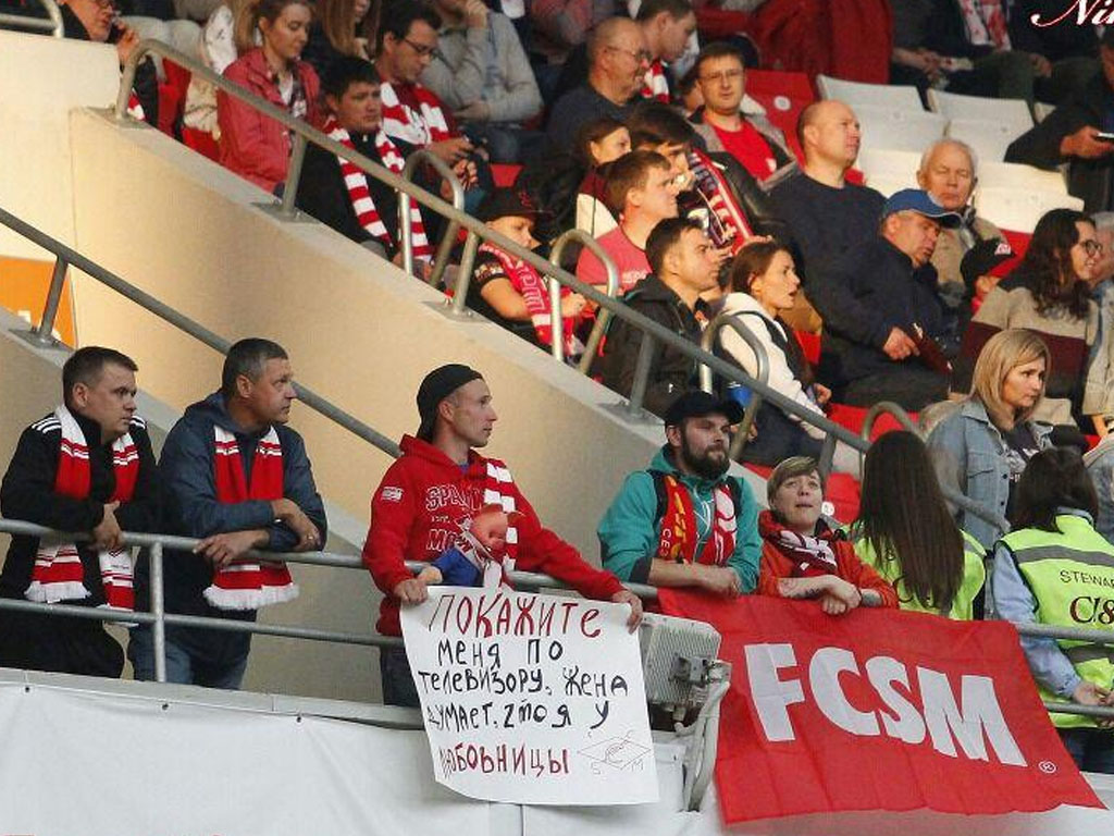 1024x768, 188 Kb / болельщик, фанат, любовница, стадион, хрюша