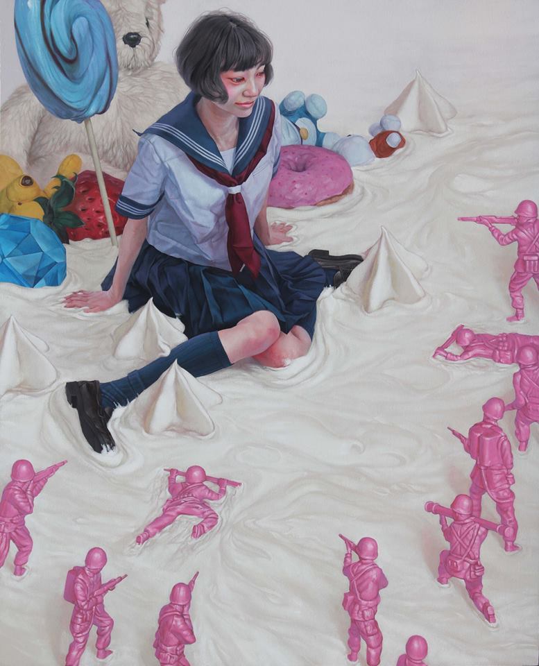 777x960, 94 Kb / девка, солдатики, рисунок