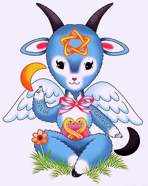 477x600, 434 Kb / Бафомет, мультяшно