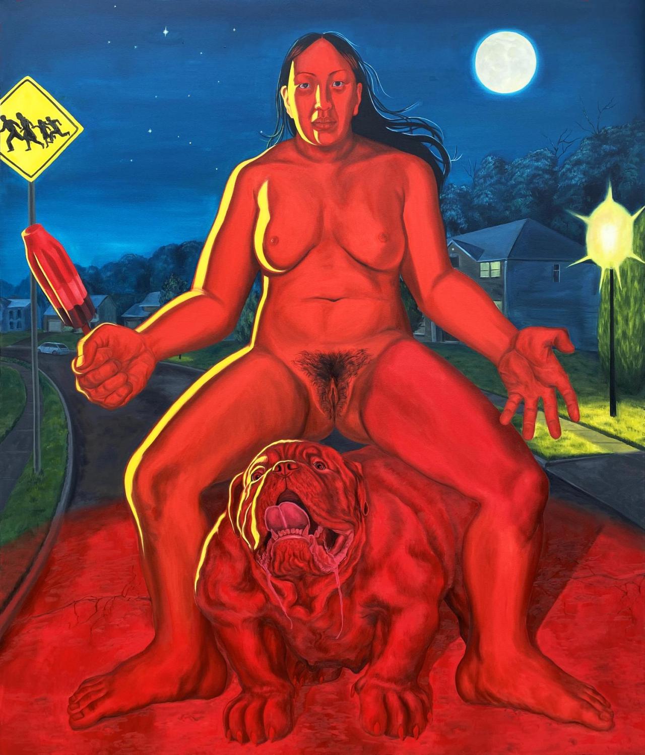 1280x1498, 207 Kb / скво, собака, мороженое, пломбир, слюняво, рисунок