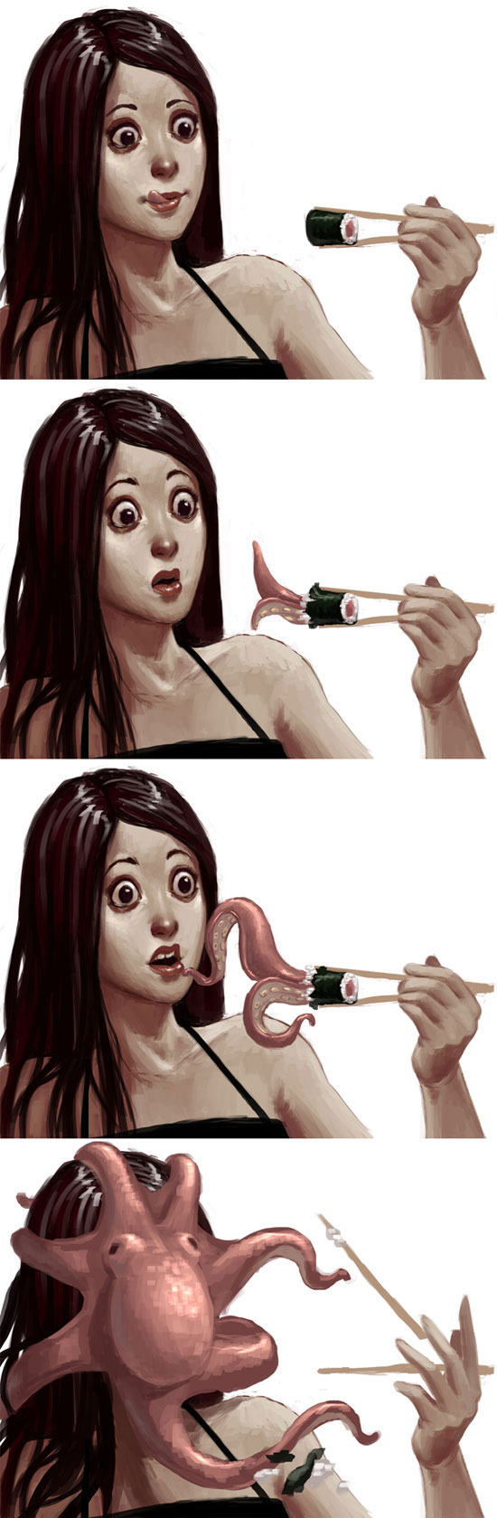 550x1679, 139 Kb / суши, щупальца, осьминог