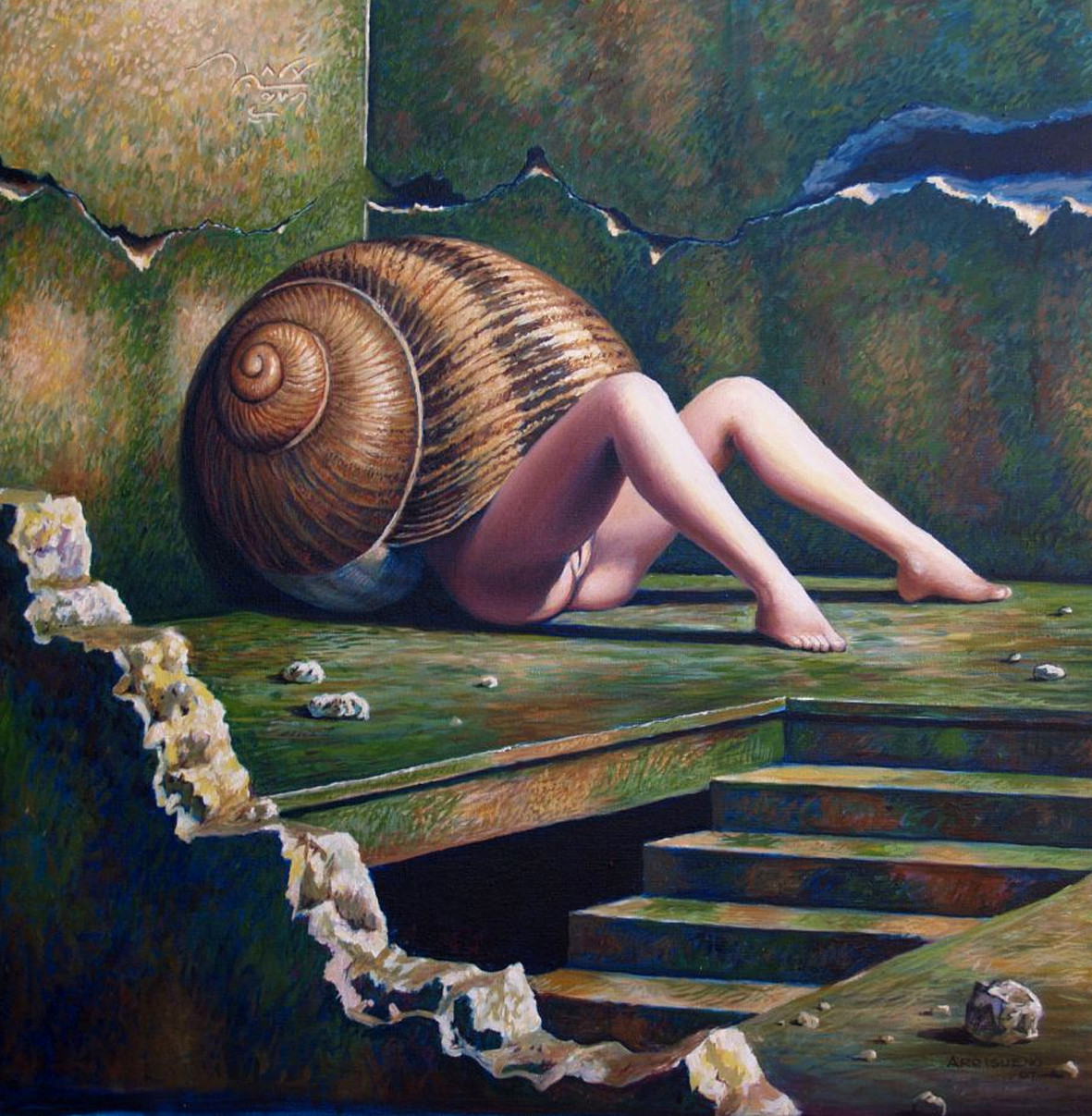 1181x1207, 429 Kb / раковина, ноги, лестница, пролом