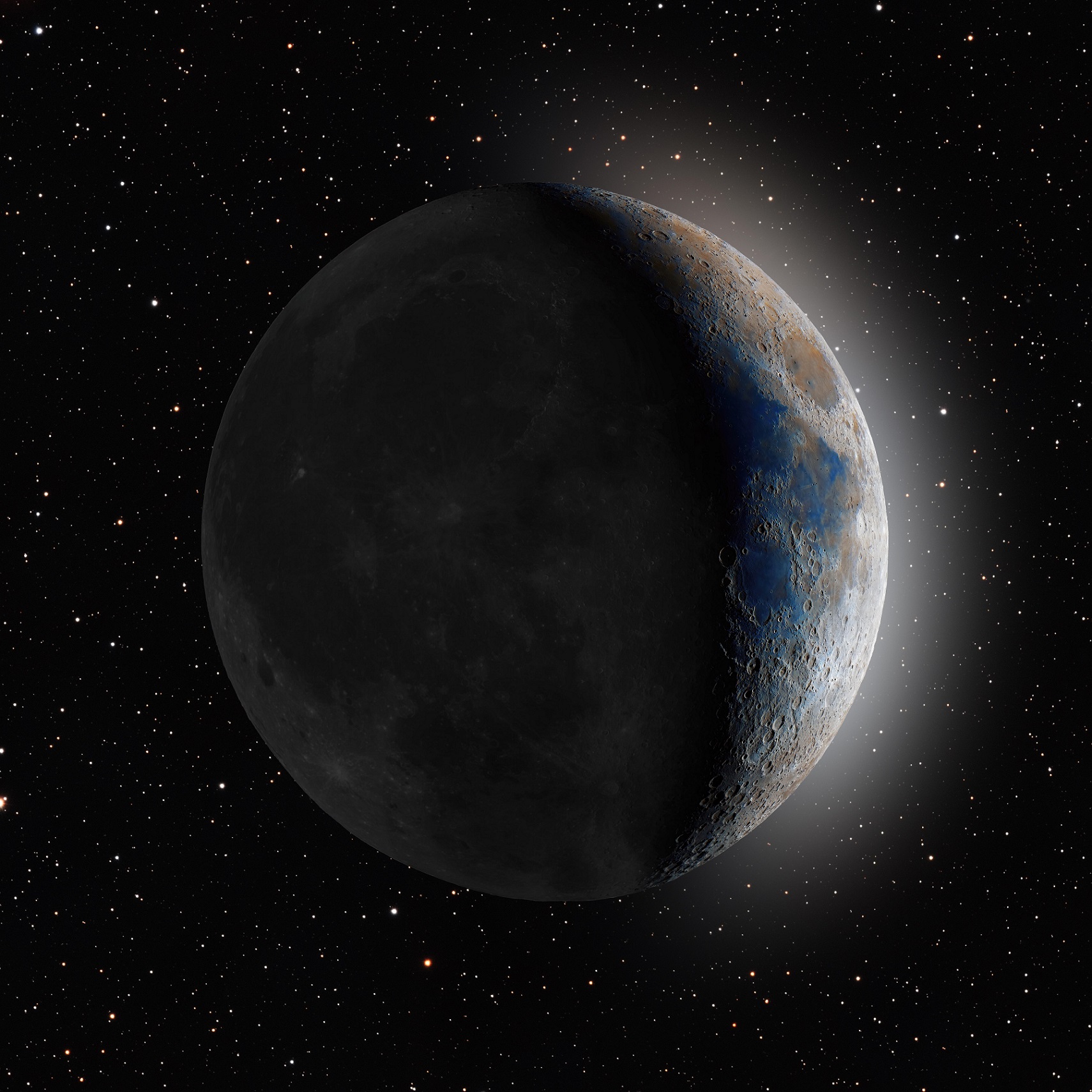 1710x1710, 634 Kb / луна, фото, HDR