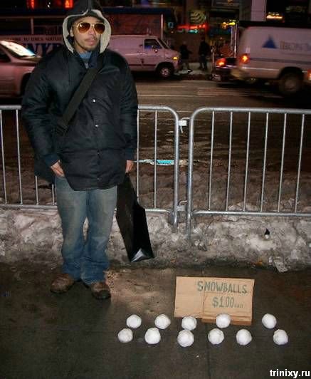 437x532, 46 Kb / негр, снежки, торговец