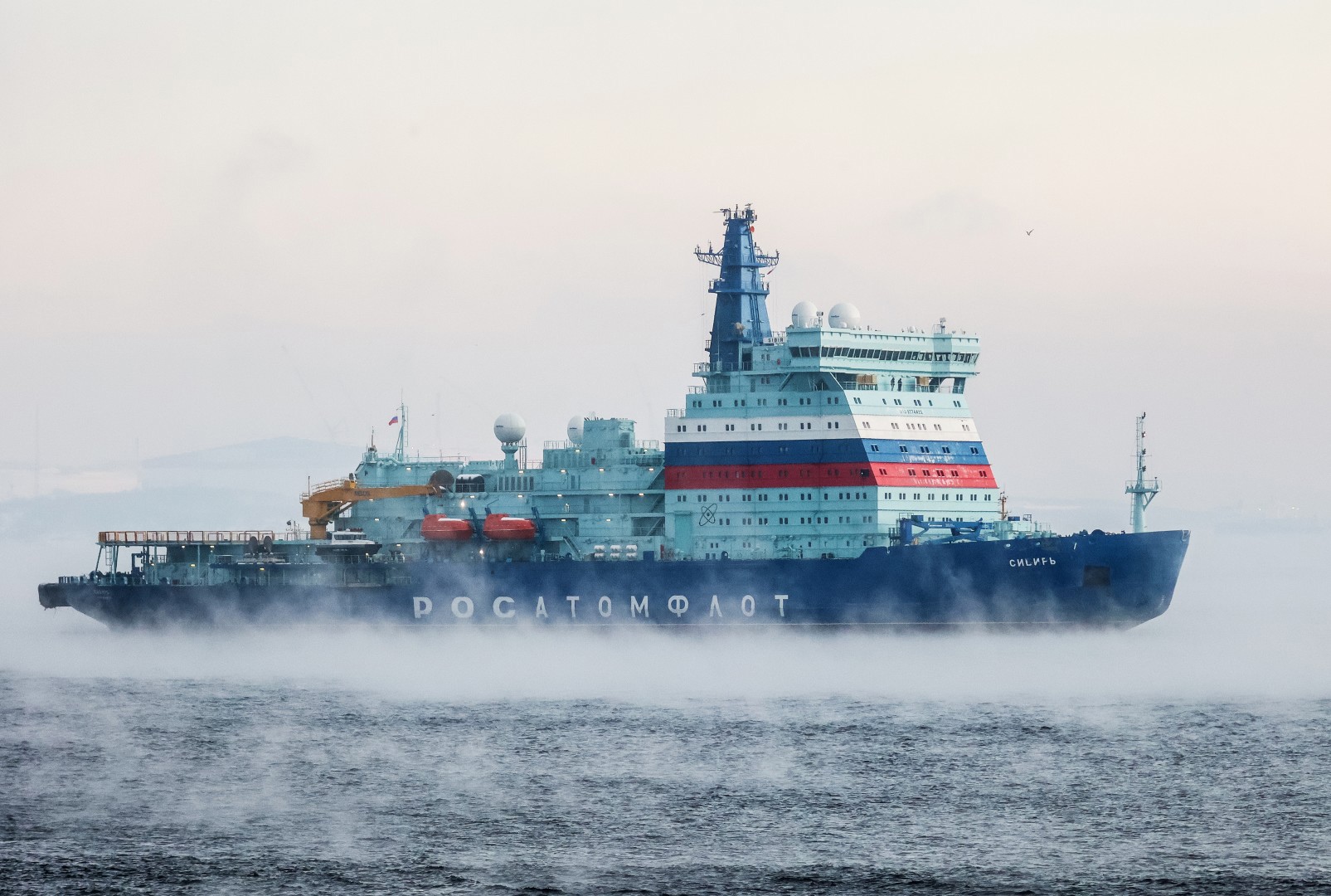 1605x1080, 489 Kb / Атомный ледокол, Сибирь, Мурманск, росатомфлот