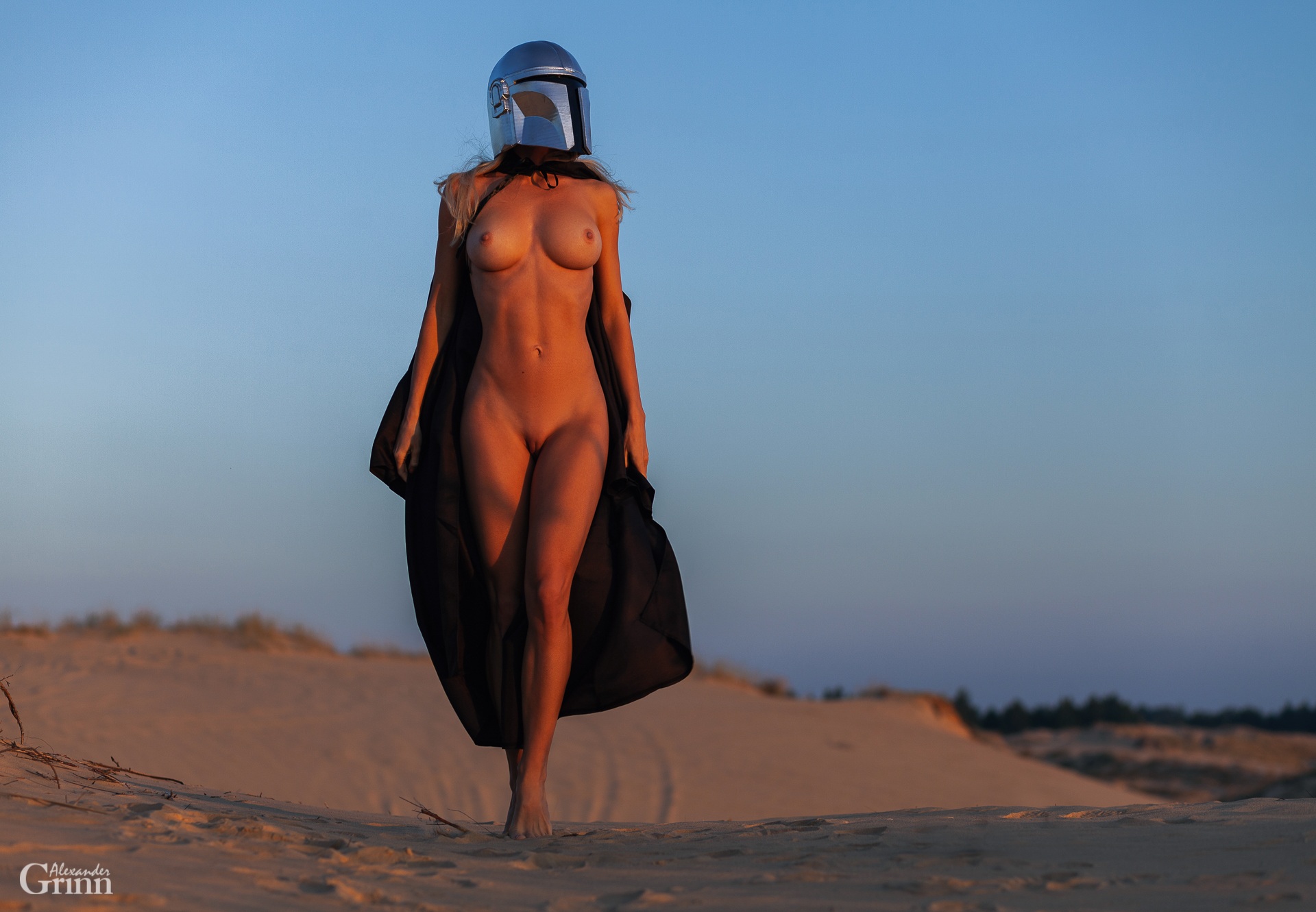 1920x1331, 410 Kb / плащ, шлем, Звёздные Войны, Star Wars, мандалорец, Alexander Grinn, Марина Гурская, Marina Gurskaya