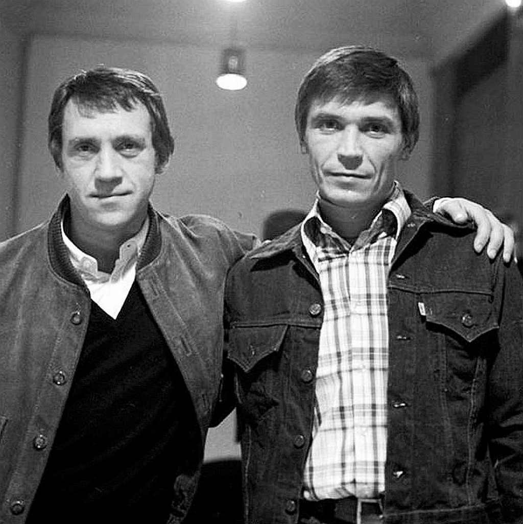 1024x1025, 264 Kb / Высоцкий, Бортник, ч/б,