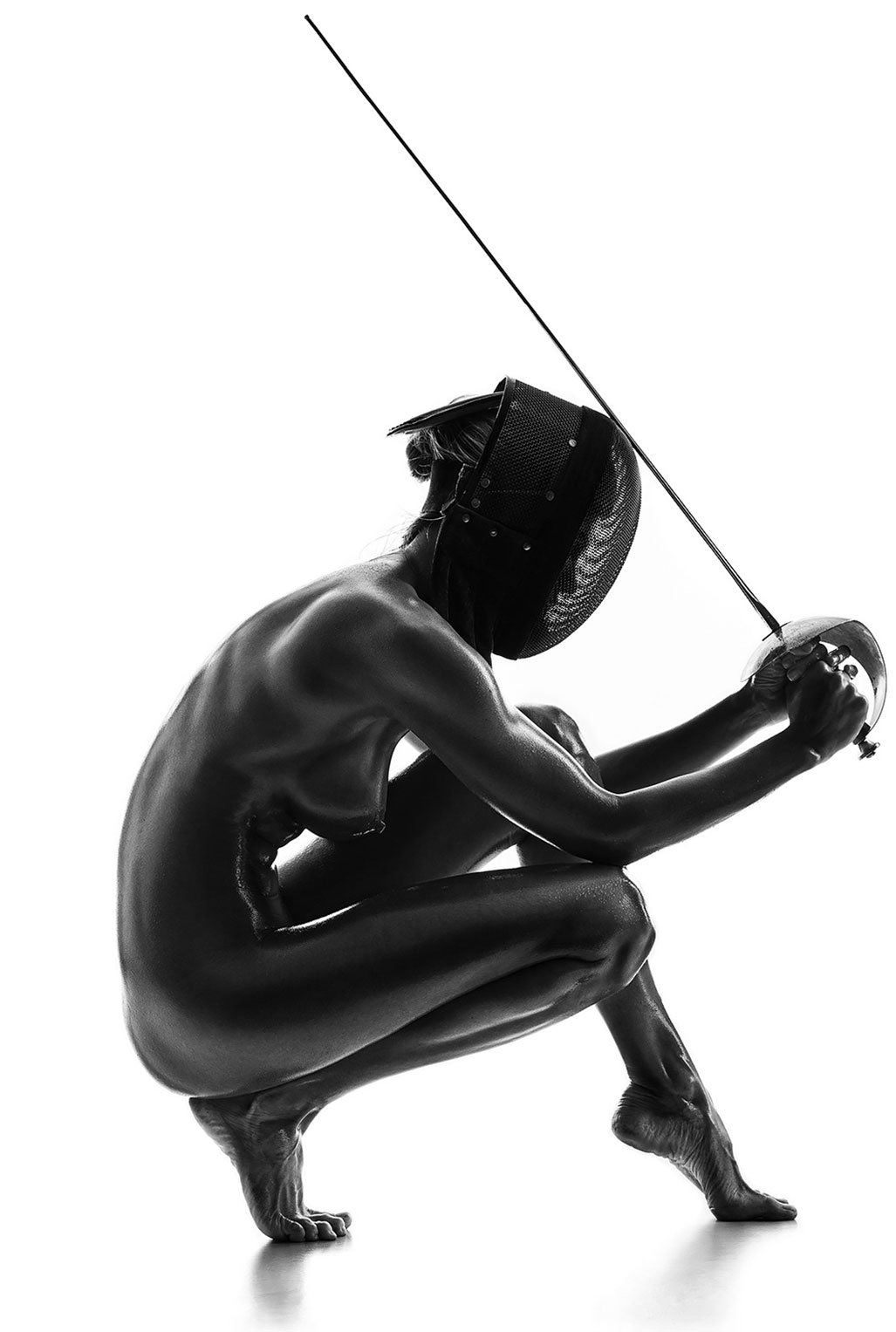 1027x1527, 112 Kb / маска, рапира, ч/б