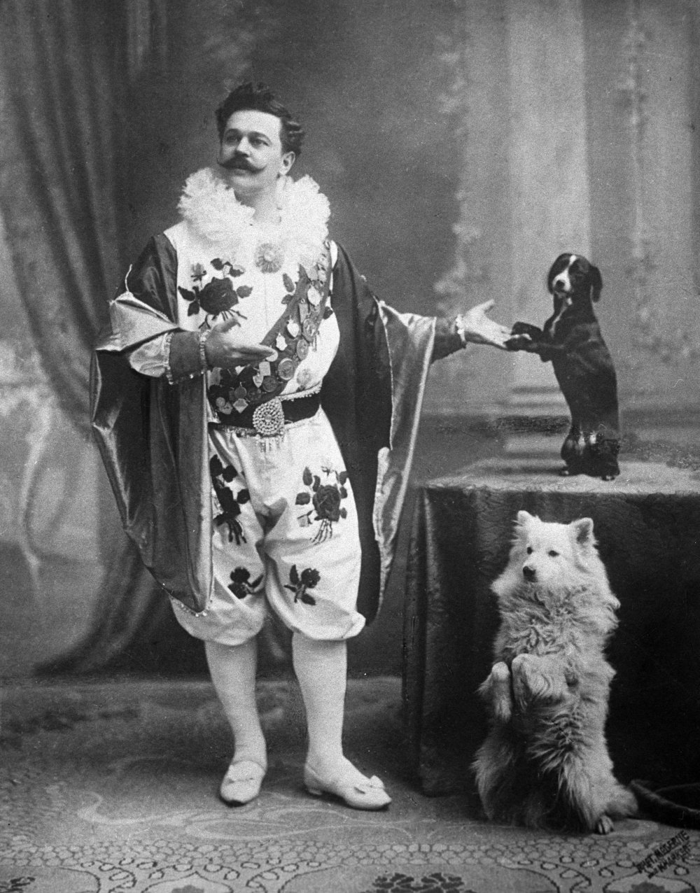 1000x1276, 262 Kb / Дуров, дрессировщик, собака, ч/б