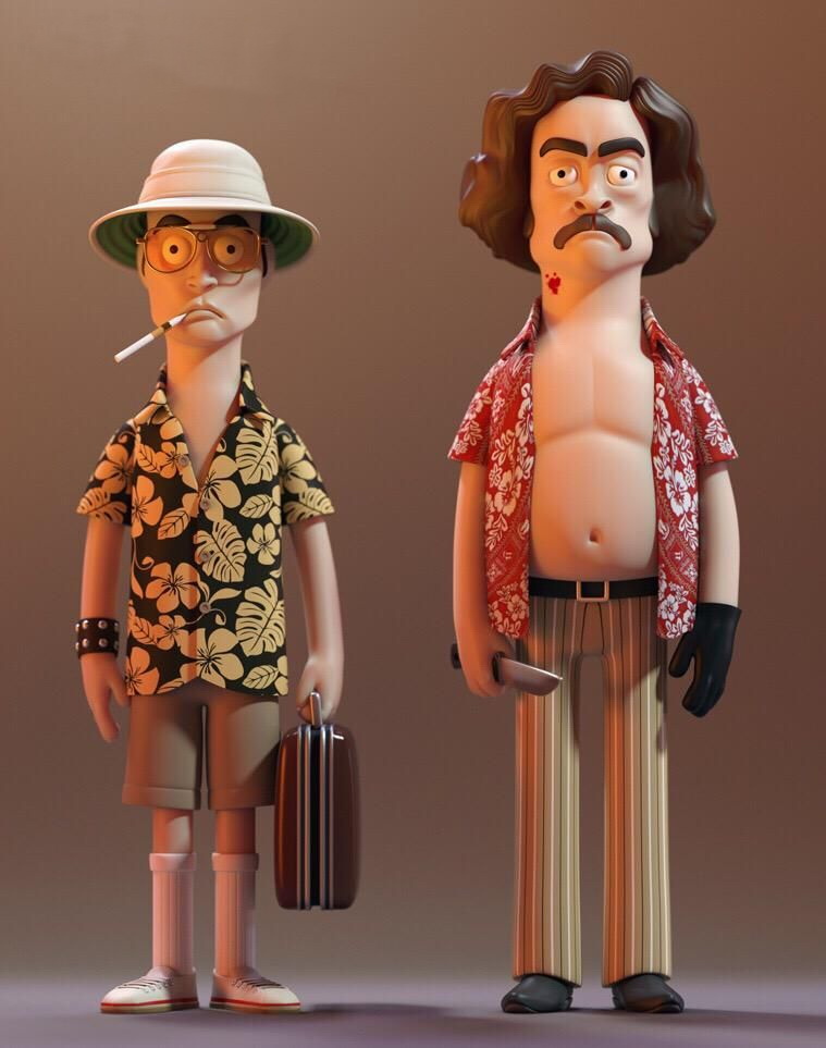 759x963, 112 Kb / гонзо, джонни депп, бенисио дель торо, фигурка