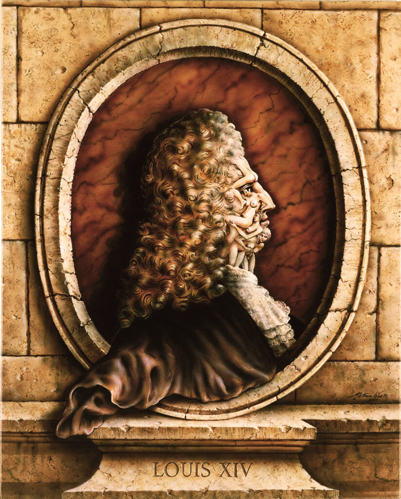 823x1024, 254 Kb / Mathias Waske, рисунок, картина, женщины, Louis XIV