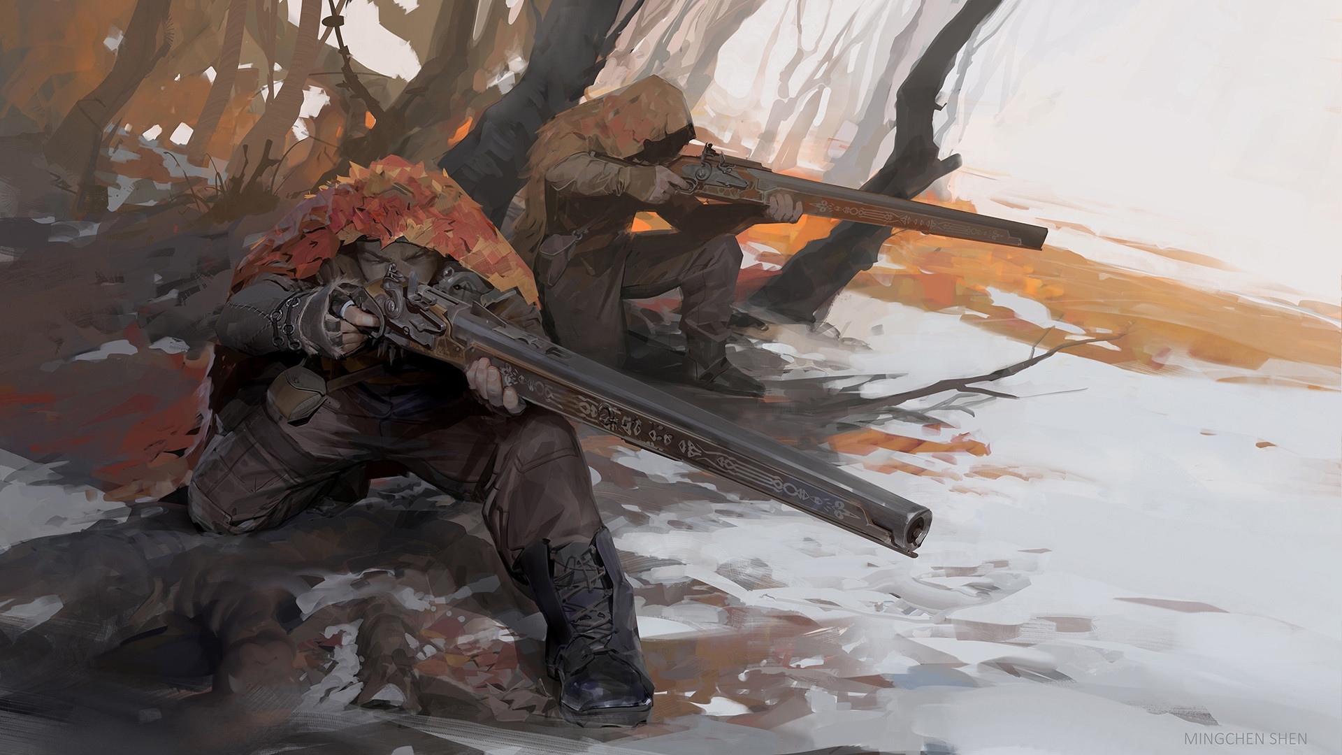 1920x1080, 523 Kb / ружьё, мушкетёр