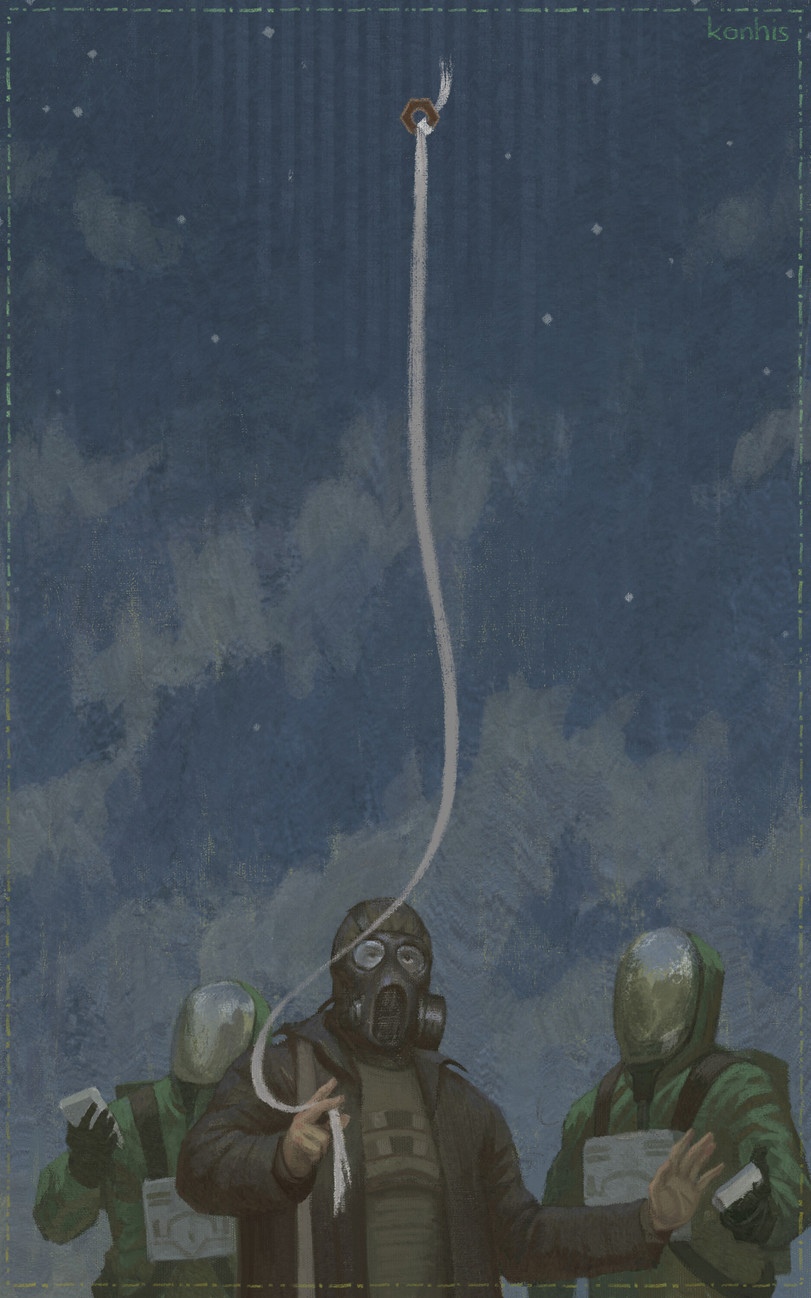 811x1298, 277 Kb / сталкер, гайка, пикник на обочине