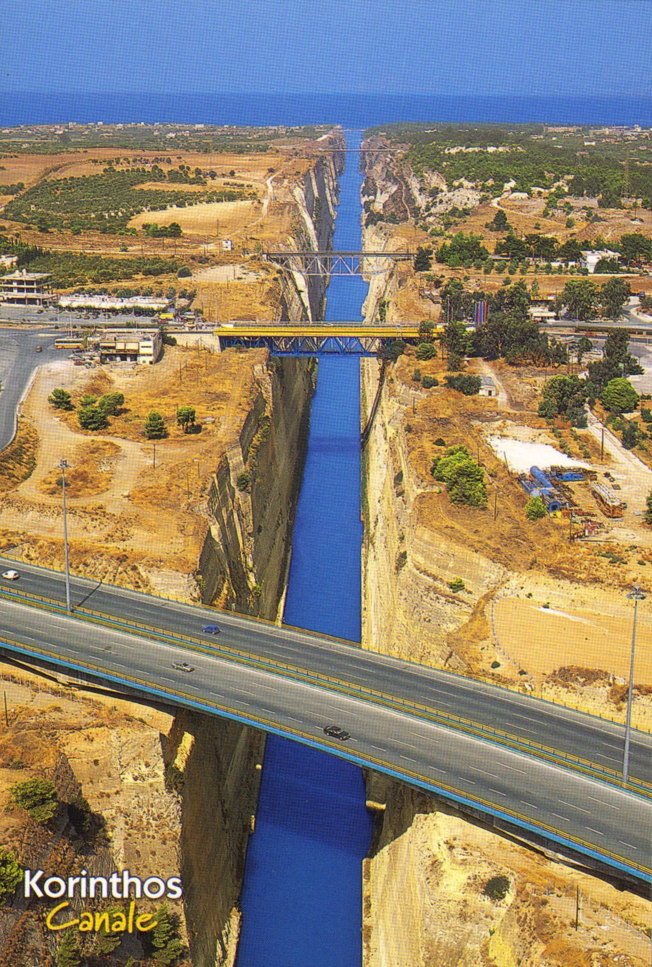 1280x1896, 616 Kb / Коринфский канал, Греция, залив, мосты