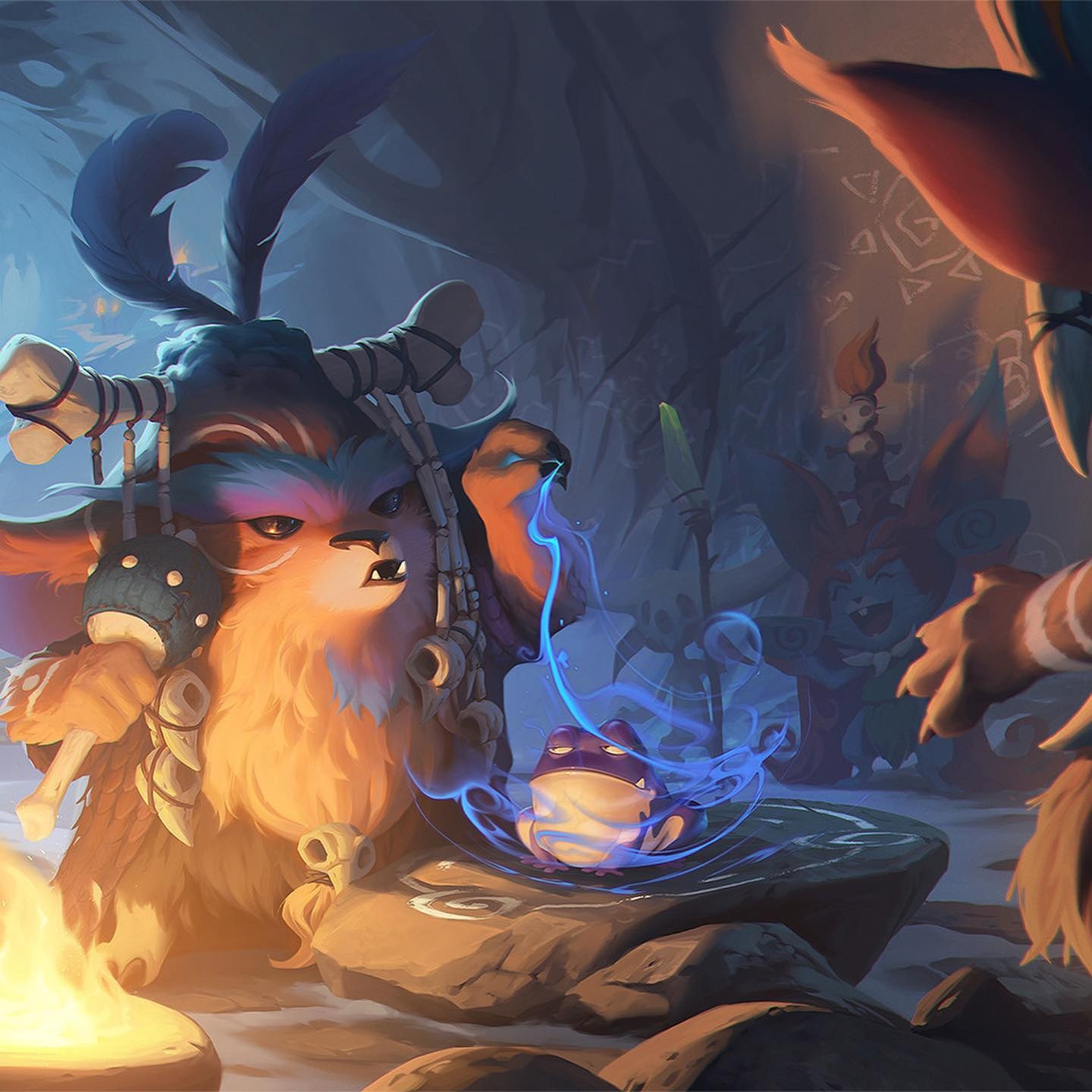 1440x1440, 328 Kb / daotrongle, жрец, лягушка