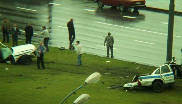 597x342, 34 Kb / авария, машина, полиция, милиция, дорога