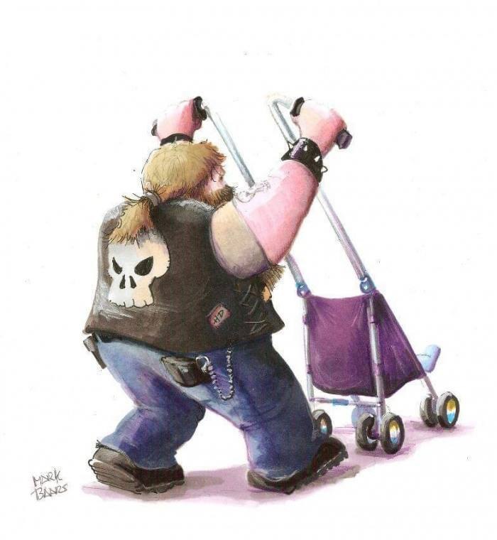 700x760, 51 Kb / Mark Baars, коляска, эйп хэнгер, руль, байкер