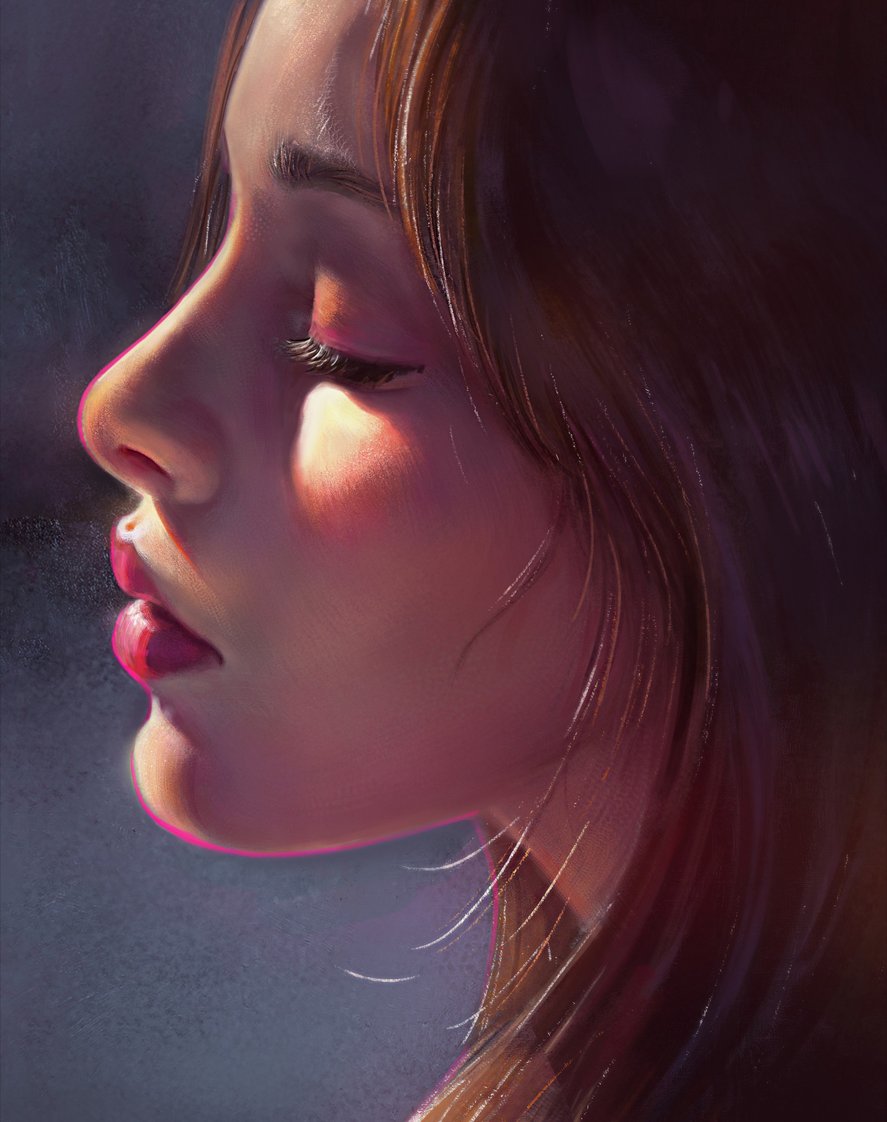 1756x2221, 527 Kb / Девушка, рыжая, рисунок