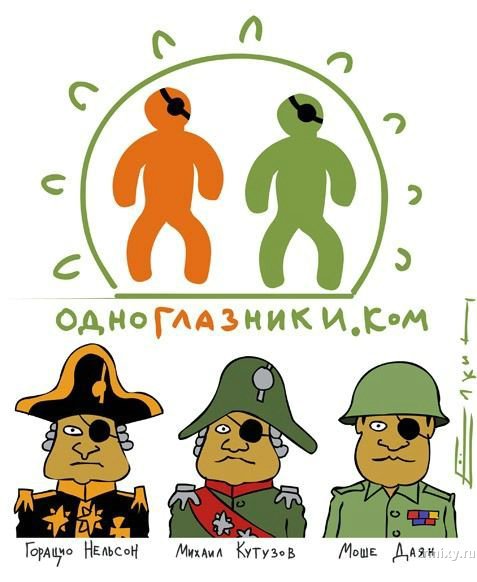 477x582, 48 Kb / одноклассники, пародия, одноглазники