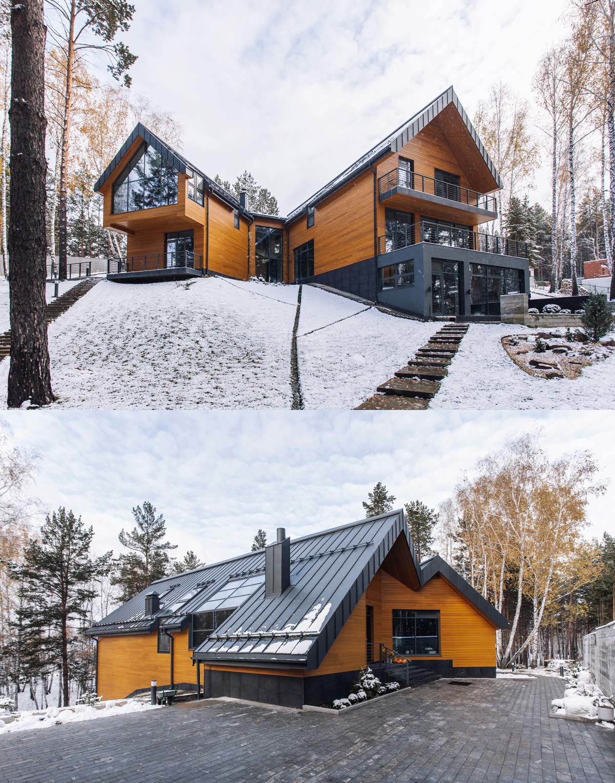 1200x1528, 577 Kb / дом, Тюмень, дизайн, архитектура, снег, береза