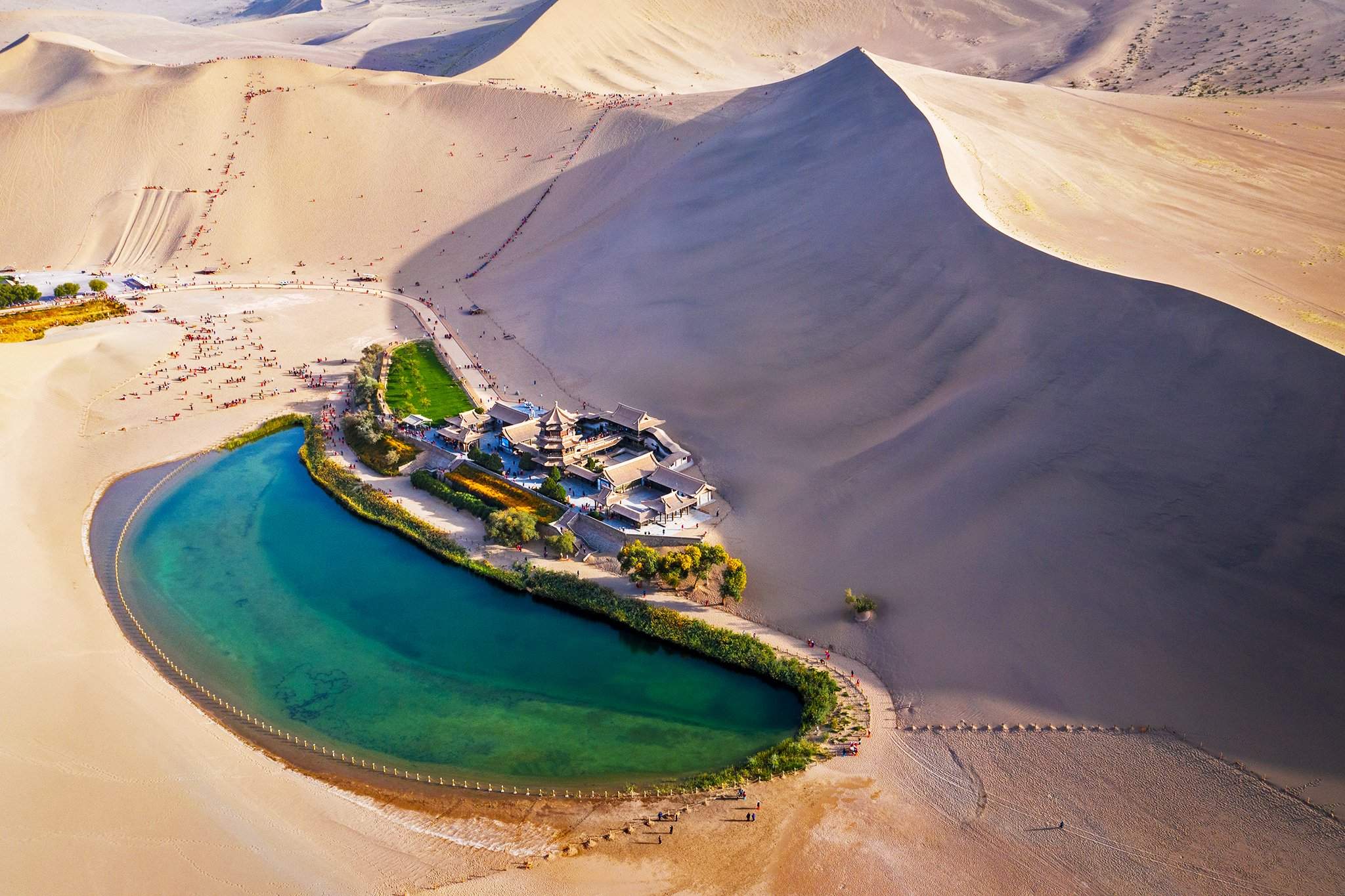 2048x1365, 310 Kb / пустыня, песок, оазис