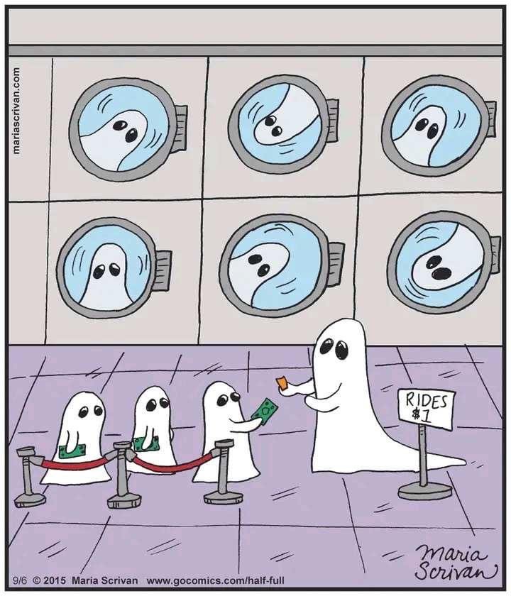 720x840, 86 Kb / Привидение, стиральные машинки, аттракцион, очередь