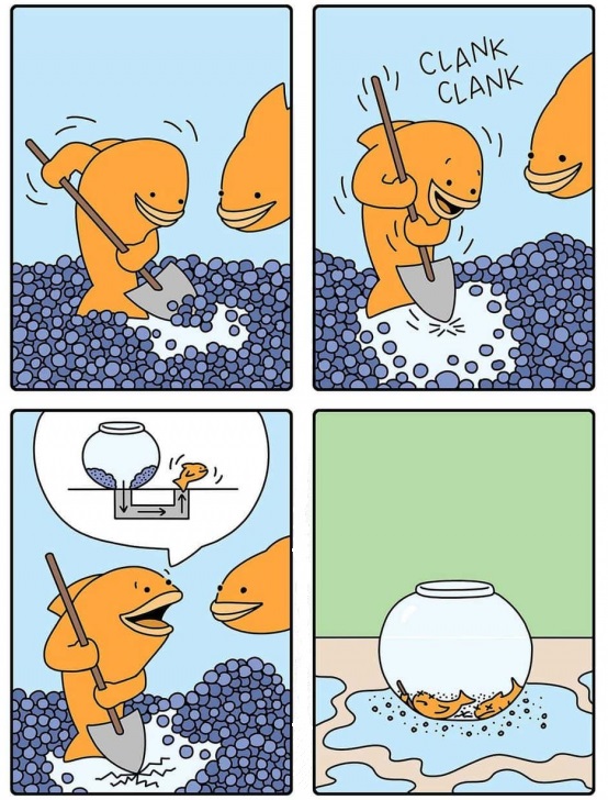 554x728, 155 Kb / комикс, рыба, аквариум, побег