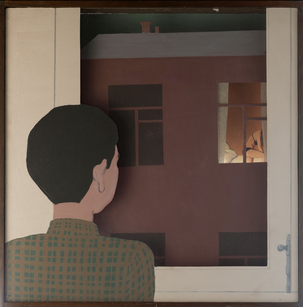 1000x1012, 175 Kb / дом, окно, вуайеризм, рисунок