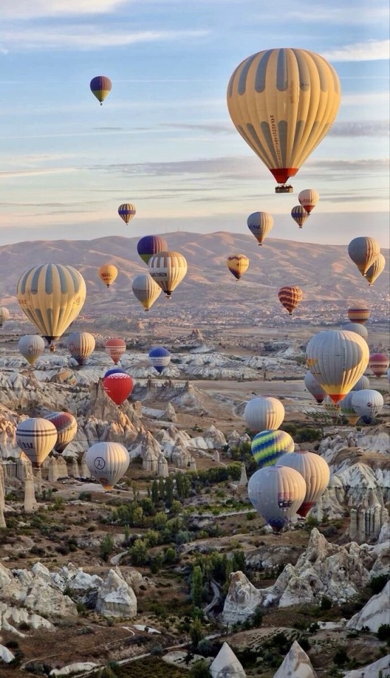 552x960, 163 Kb / воздушный шар, долина