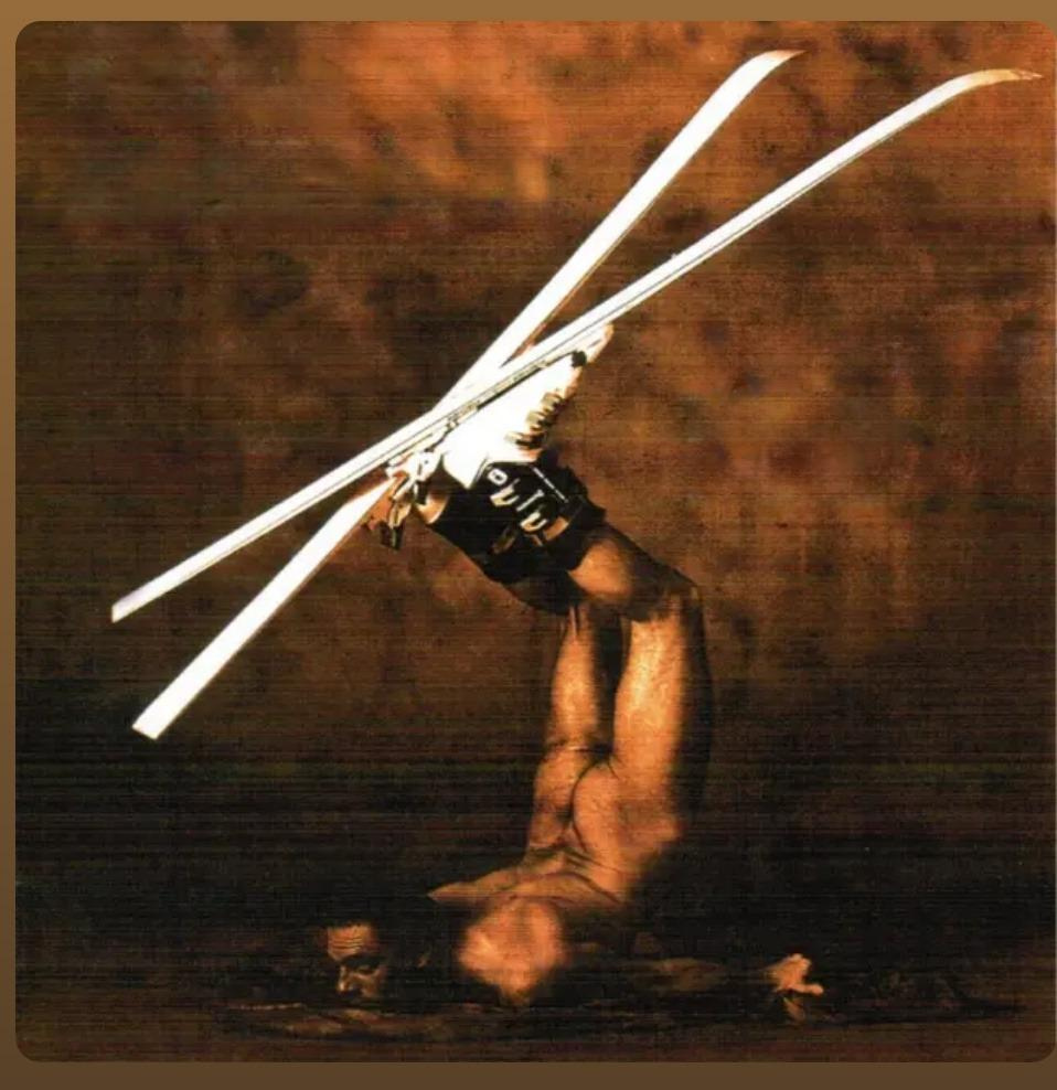 958x988, 232 Kb / Лыжи, ноги вверх, мужчина, сепия