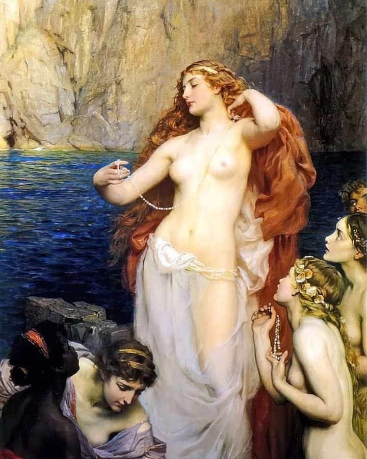 720x900, 137 Kb / Дрейпер, Афродита, Эрос, жемчужное ожерелье, 7 островов, Парис