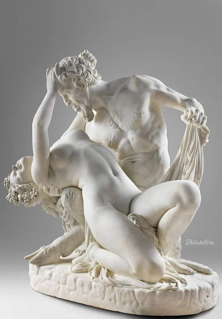 720x1034, 60 Kb / Скульптура, Сатир, Пан, Вакханка, Прадье, Лувр