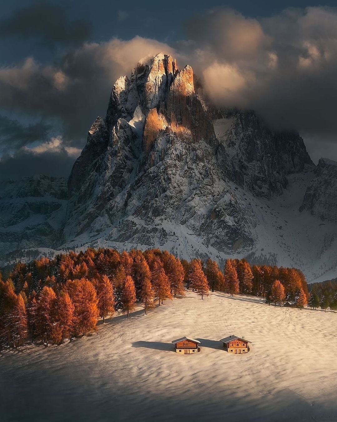 1080x1350, 329 Kb / Италия, Доломитовые Альпы, горы, снег, Альпы