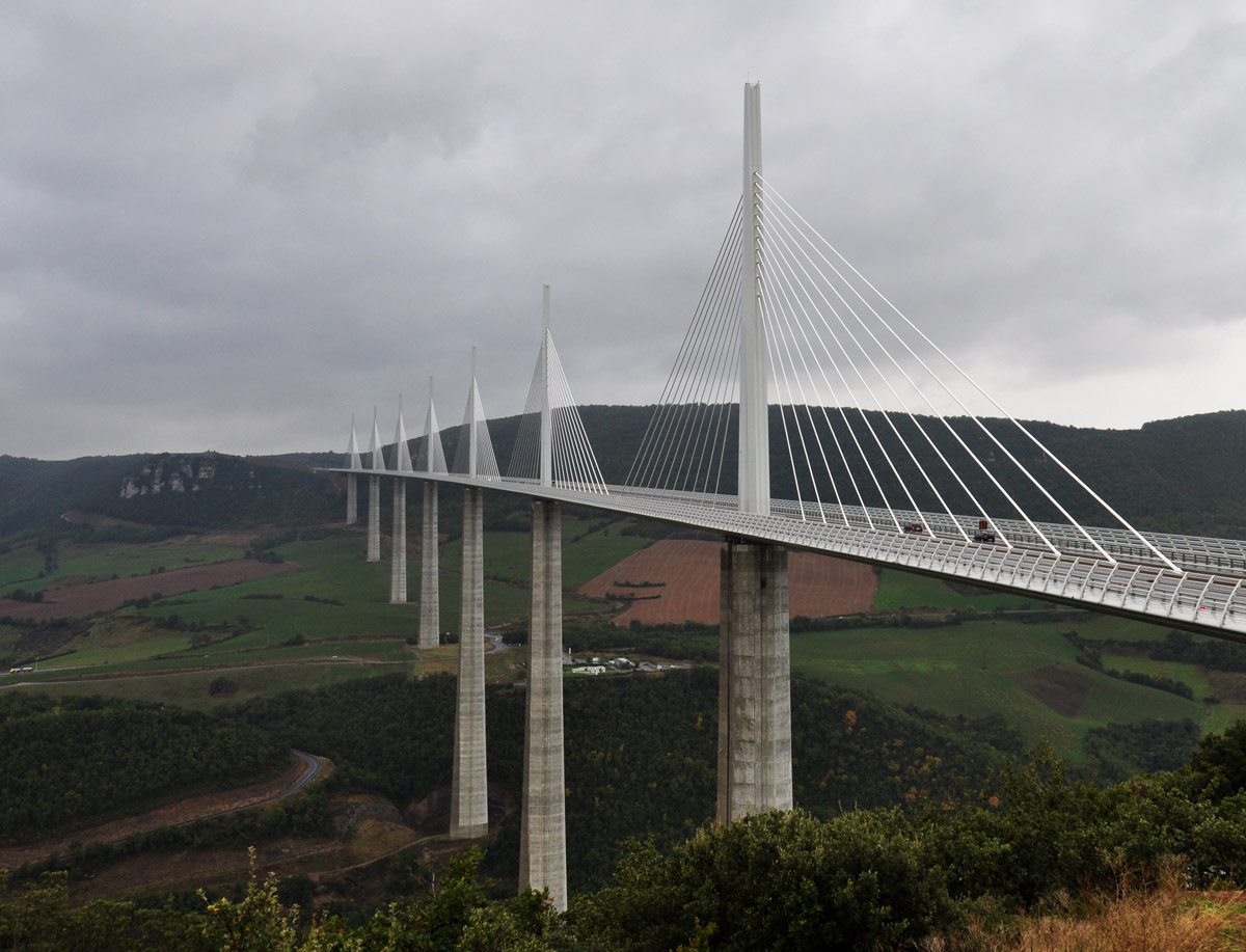 1200x917, 252 Kb / мост,миллау,юг,франция